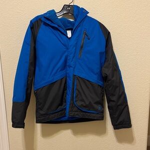 REÍ Ski charcoal and blue jacket and pants set